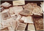 Książki i pisma drukowane przez Solidarność Walczącą. Te akurat wpadły w ręce Służby Bezpieczeństwa...