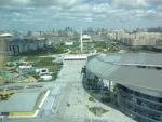 Astana stale się rozwija, co dobrze widać  z pawilonu Kazachstanu, górującego  nie tylko  nad wystawą EXPO,  ale i całym miastem.