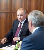 Władimir Putin i przywódca Abchazji Raul Chadżimba 