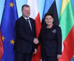 Premierzy Litwy i Polski wczoraj w Warszawie  