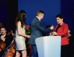 Premier Beata Szydło została Człowiekiem Roku tegorocznego Forum  w Krynicy.  Prime Minister Beata Szydło was awarded A Man of the Year title  