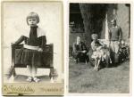 Witold Gombrowicz w wieku trzech lat zwany wówczas Itkiem, 1907 r.  Na drugim zdjęciu pisarz (z lewej) wraz z Lulą Lipkowską i przyjacielem polsko-argentyńskim Karolem Świeczewskim, na wakacjach w Vertientes koło Kordoby,1954 r.