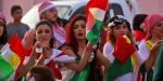 Kurdyjki z syryjskiego miasta Kamiszli na wiecu poparcia dla kurdyjskiego referendum niepodległościowego w sąsiednim Iraku.