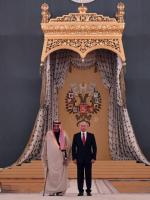 Król Salman i prezydent Putin w czwartek na Kremlu.