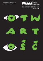 Plakat  „Otwartość” to hasło tegorocznego WAMA Film Festival  w Olsztynie 