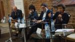 W elbląskiej debacie udział wzięli (od prawej): Joanna Szczepkowska, Marcin Poprawski, Joanna Cichocka-Gula, Tomasz Szlendak 
