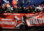 Transparent z podobizną Janusza Walusia był używany podczas tegorocznego  Marszu Niepodległości  