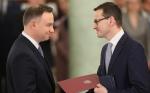 Andrzej Duda pogratulował premierowi Mateuszowi Morawieckiemu decyzji o pozostawieniu składu gabinetu bez zmian.