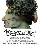 Plakat wystawy Zdzisława Beksińskiego.