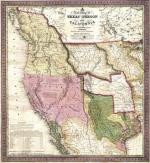 Mapa zachodniej części USA z 1846 r. (przed wybuchem wojny z Meksykiem). James Knox Polk przyłączył do Stanów Zjednoczonych terytorium Kalifornii, Teksasu i Oregonu 
