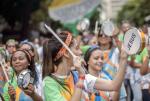 Grupa ewangelikalna promuje swoją wiarę podczas karnawału w Rio de Janeiro 