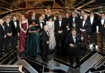 Guillermo del Toro i ekipa filmu „Kształt wody” na scenie jubileuszowej, 90. gali wręczenia Oscarów 
