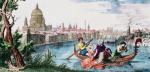 XVIII-wieczna ilustracja do „Muzyki na wodzie” Haendla.