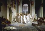 Jean-Léon Gérôme, „Śmierć Cezara” (1867 r.). Triumfujący spiskowcy wykazali się naiwnością: wybuchła kolejna wojna domowa.