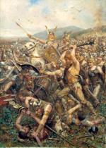 Germanie sprawnie poruszali się w trudnym, gęsto zalesionym terenie, atakując Rzymian z zasadzki.