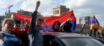 Erywań. Radość na ulicach na wieść o odejściu Serża Sarkisjana 