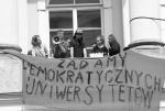 Protest studentów na UW. Sprzeciwiają się ustawie, czy własnym wyobrażeniom o niej? 