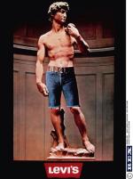 Reklama amerykańskiej marki dżinsów.  Lata 90. XX w.