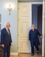 ≥Prezydent Litwy Dalia Grybauskaite przyjęła ministra spraw zagranicznych Jacka Czaputowicza