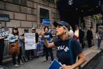 Protest absolwentów Yale przeciwko nominacji dla sędziego Kavanaugh 2 października w Nowym Jorku. 