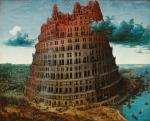 „Wieża Babel”, zwana małą, namalowana po 1563 r.,  z Museum Boijmans Van Beuningen w Rotterdamie