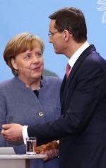 19 marca 2018. Angela Merkel odwiedziła Warszawę zaraz po objęciu po raz czwarty urzędu kanclerza i spotkała się  z premierem Mateuszem Morawieckim 