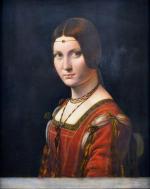 „La belle ferronniere” Leonarda da Vinci w Luwrze 