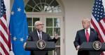 Jean-Claude Juncker i Donald Trump w lipcu 2018 r. obiecali powstrzymanie konfliktu i negocjowanie umowy o wolnym handlu 