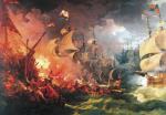 ≥8 sierpnia 1588 r. w okolicach Gravelines angielskie statki uderzyły w Wielką Armadę 