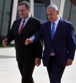 Wspólnym krokiem tylko na zdjęciu? Rywale w Likudzie – Israel Katz i Beniamin Netanjahu (z prawej). 