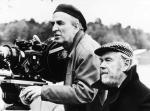 Ingmar Bergman (za kamerą) i jego długoletni operator Sven Nykvist 
