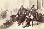 Spotkanie Napoleona III z kanclerzem Bismarckiem po bitwie pod Sedanem 