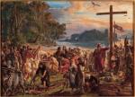 „Zaprowadzenie chrześcijaństwa roku Pańskiego 965”, obraz Jana Matejki z 1889 r. 