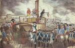 Egzekucja Ludwika XVI poprzez ścięcie za pomocą gilotyny odbyła się 21 stycznia 1793 r. na placu Rewolucji w Paryżu 