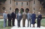 Zdjęcie ze szczytu G7 w 1983 r. Obecni są m.in. politycy odpowiedzialni za przeprowadzenie ćwiczeń „Able Archer”: Helmut Kohl  (trzeci od lewej), François Mitterrand (czwarty), Ronald Reagan (piąty), Margaret Thatcher (siódma od lewej) 