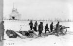 Amerykanie cierpieli z powodu zimna i braku zaopatrzenia. Północna Syberia, 20 maja 1919 r. 