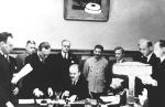 Podpisanie paktu o nieagresji pomiędzy III Rzeszą i ZSRR, 23 sierpnia 1939 r. na Kremlu w Moskwie 