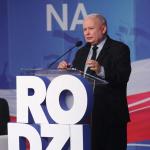 Jarosław Kaczyński na sobotniej konwencji w Łodzi 