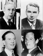 Anthony Blunt przekazał Rosjanom złamane depesze szyfrowane przez Enigmę. Guy Burgess donosił o wewnętrznych sprawach brytyjskiego Foreign Office. Zmarł w 1963 r. w Moskwie. Zapił się na śmierć. Donald Maclean doniósł Moskwie o stanowiskach Brytyjczyków  i Amerykanów przygotowanych na konferencję w Jałcie. Kim Philby wydał Rosjanom agentów, którzy mieli obalić albańskiego przywódcę Enwera Hodżę