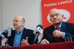 Leszek dość szybko uznał, że nasza mała partia, bez pieniędzy i tradycji politycznej, to nie jest miejsce,  które może go satysfakcjonować. Luty 2009 roku, konferencja Lewicy Polskiej, od lewej Jacek Zdrojewski i Leszek Miller