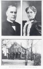 William McKinley wraz z Idą Saxton, którą poślubił 25 stycznia 1871 r.  Zamieszkali razem w Canton w stanie Ohio 