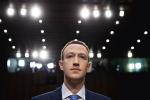 Kapitaliści nadzoru i inwigilacji – Google, Amazon, Facebook, Apple – propagują kulturę oddawania prywatności za cenę różnych ułatwień codziennego życia. Na zdjęciu Mark Zuckerberg, szef i twórca Facebooka, przed zeznaniami w Senacie, kwiecień 2018 r.   