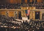 Prezydent Thomas Woodrow Wilson przedstawia w orędziu do Kongresu swoje 14 punktów powojennego planu pokojowego 