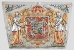 Kopia płyciny z sarkofagu Zygmunta III – kartusz herbowy  