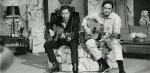 Bob Dylan  i Johnny Cash podczas telewizyjnego występu 