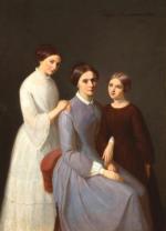 Celina Mickiewiczowa z córkami Marią i Heleną  
