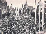 Uroczyste obchody 500. rocznicy bitwy pod Grunwaldem. Kraków, lipiec 1910 r. 
