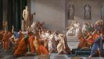 Zwolennicy utrzymania ustroju republikańskiego w Rzymie byli przekonani, że zabójstwo Cezara jest karą za przekroczenie Rubikonu, które traktowali jako świętokradztwo 