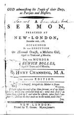 Ogłoszenie wyroku śmierci wydanego przez sąd w 1786 roku na niespełna 13-letnią Hannah Ocuish 