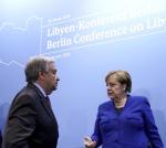 Niemcy chcą odgrywać większą rolę nie tylko w Europie, ale i na świecie. Na zdjęciu: sekretarz generalny ONZ Antonio Guterres i kanclerz Angela Merkel na berlińskiej konferencji poświęconej Libii 